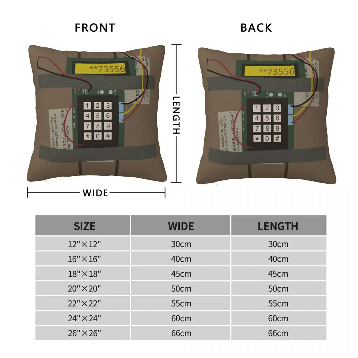 Funda de almohada CS GO Bomb