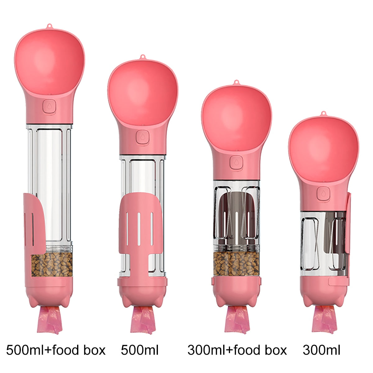 4 In 1 Pet Bottle - HOW DO I BUY THIS Blue / 300ml with food box