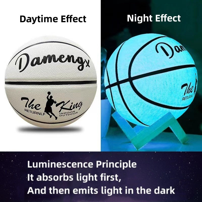 Pelota de baloncesto luminosa