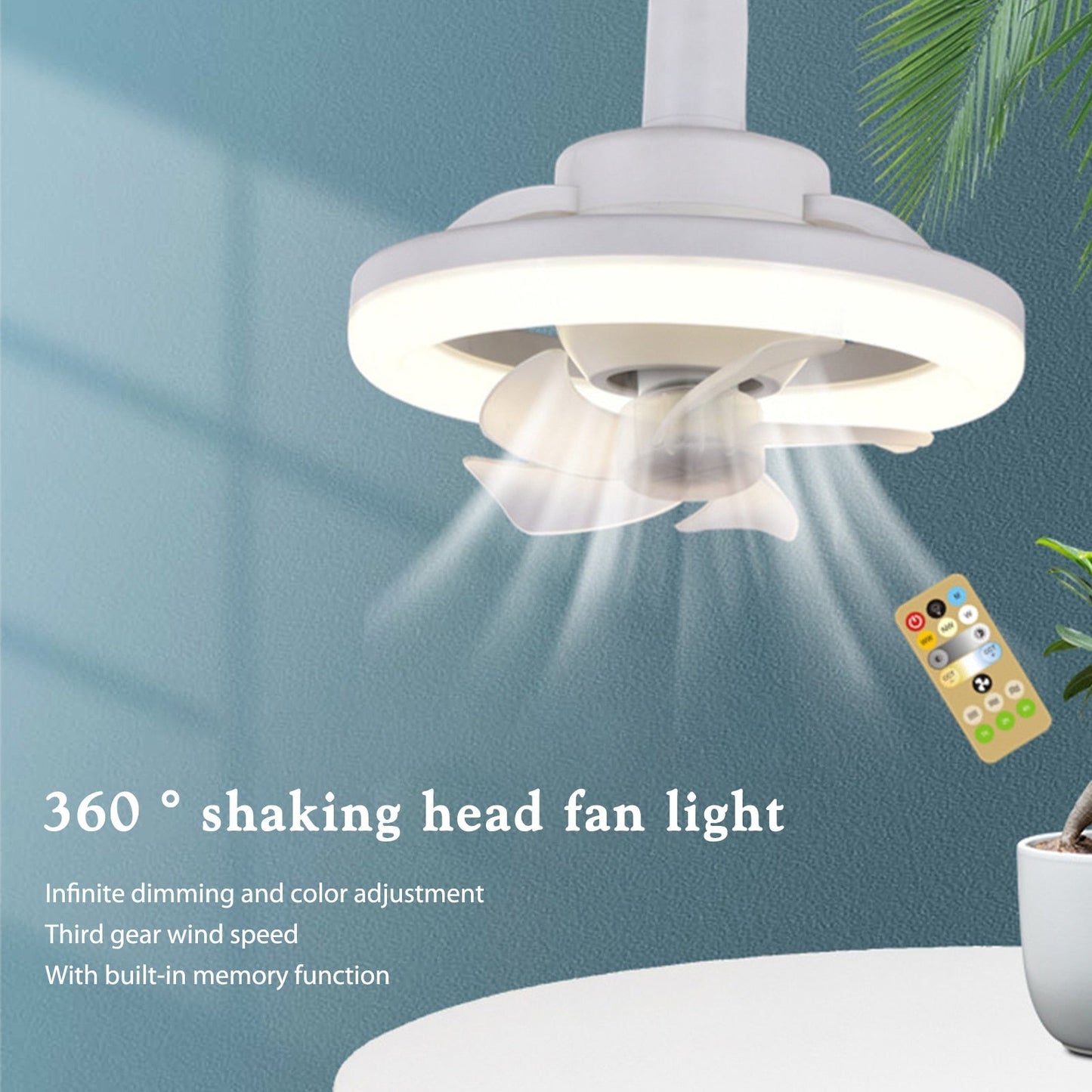 Luz de ventilador de techo