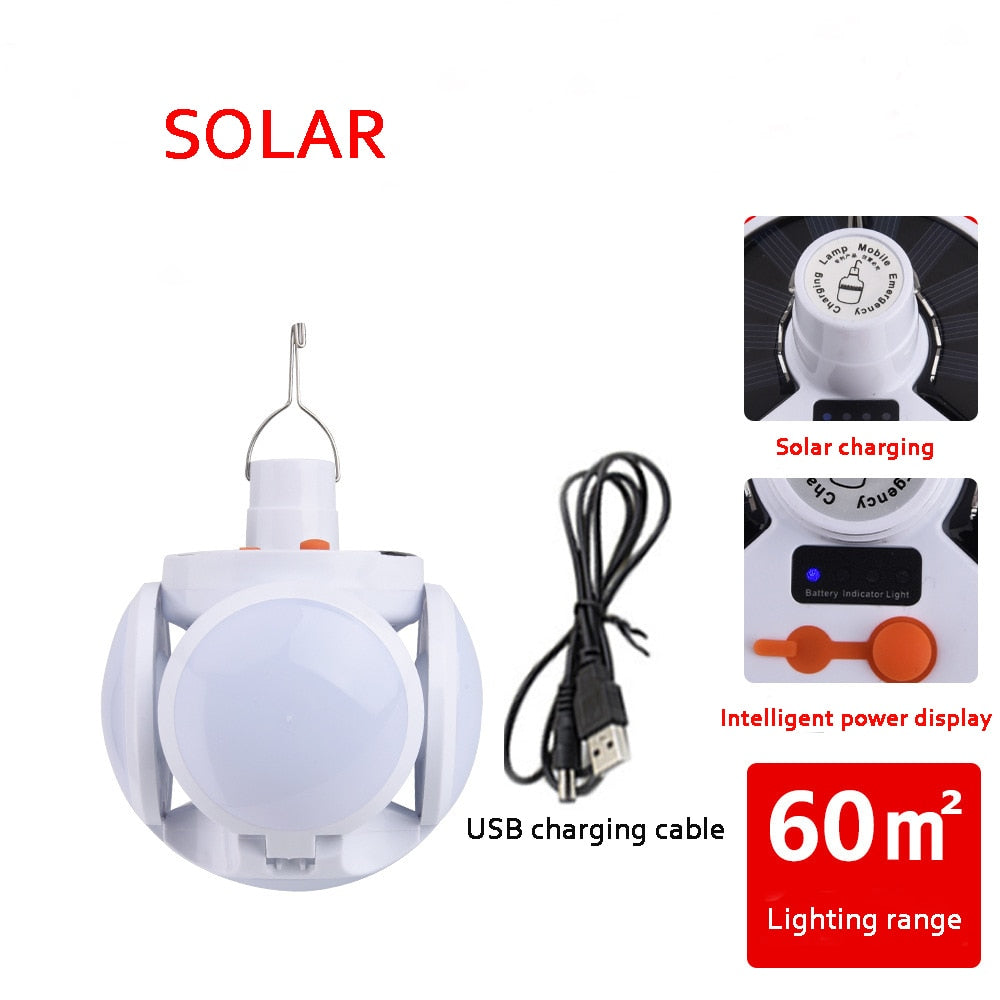 Luz solar plegable