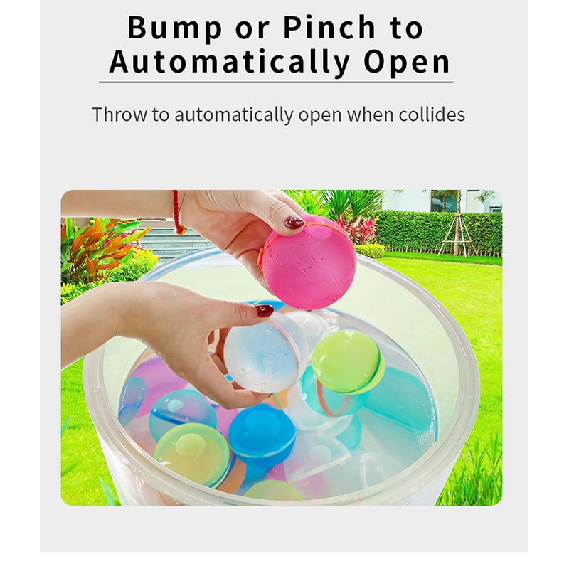 Globos de agua reutilizables