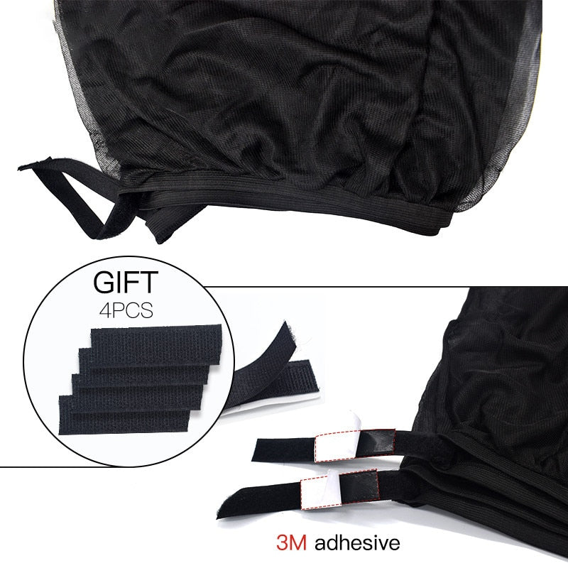 2 piezas de malla para parasol de coche