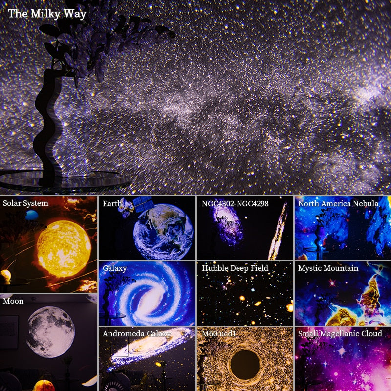 Proyector de galaxias de cielo nocturno