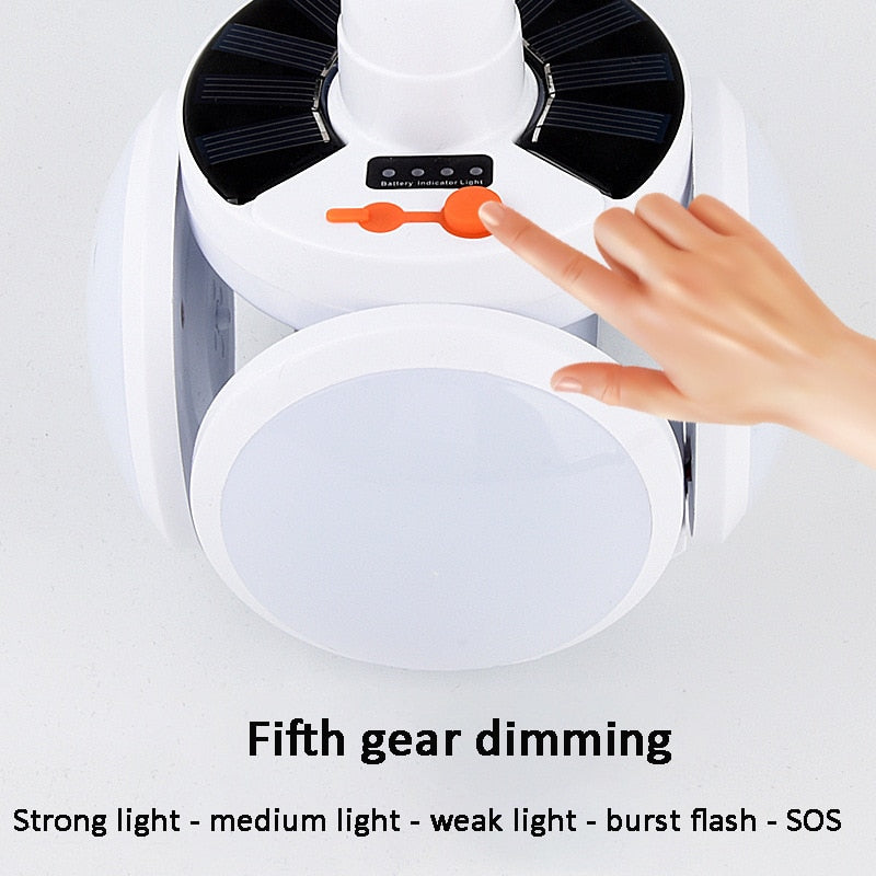Luz solar plegable