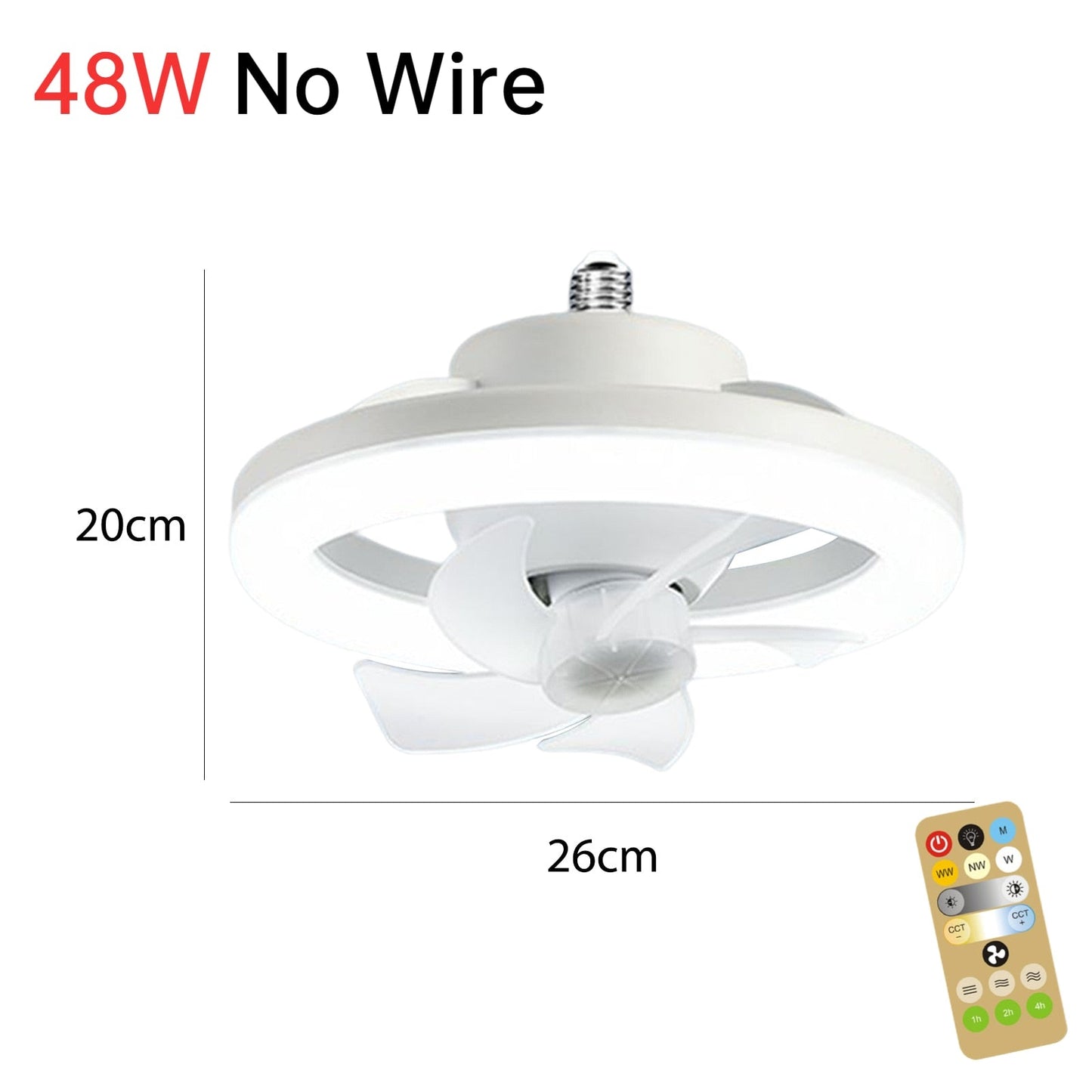 Luz de ventilador de techo