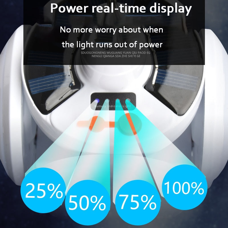 Luz solar plegable