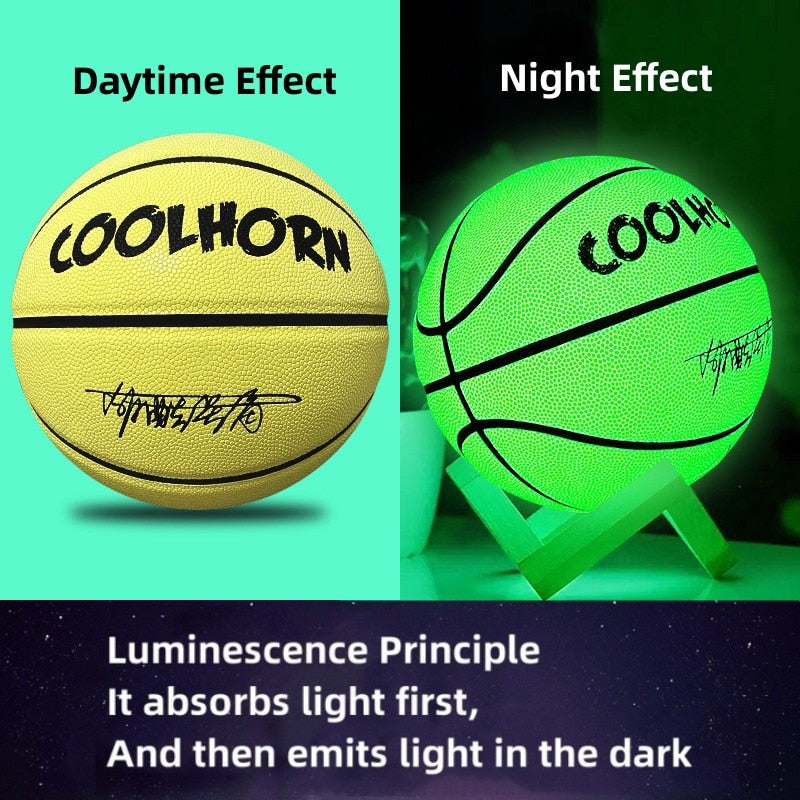 Pelota de baloncesto luminosa