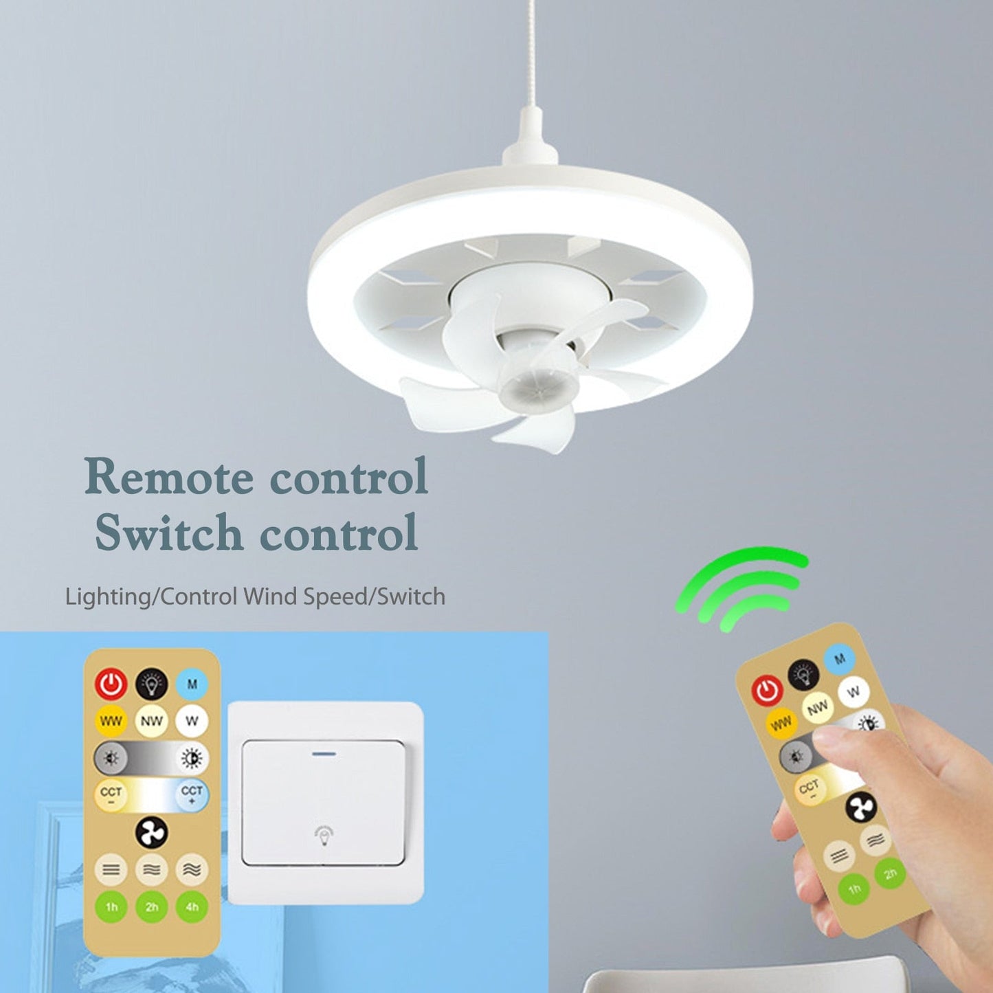 Luz de ventilador de techo