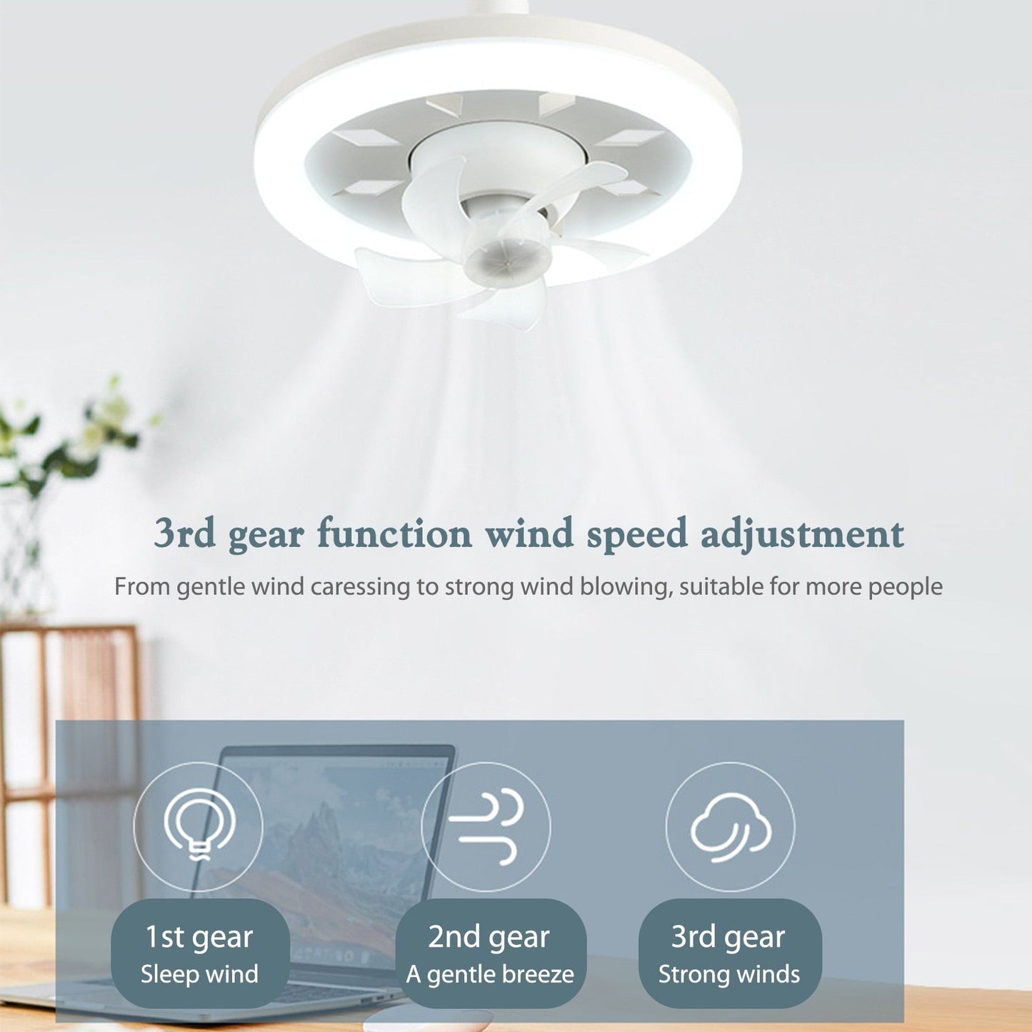 Luz de ventilador de techo