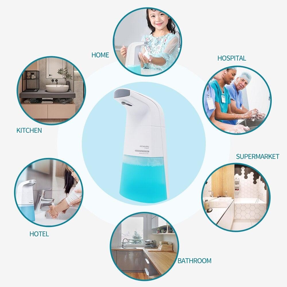 Dispensador automático de jabón en espuma