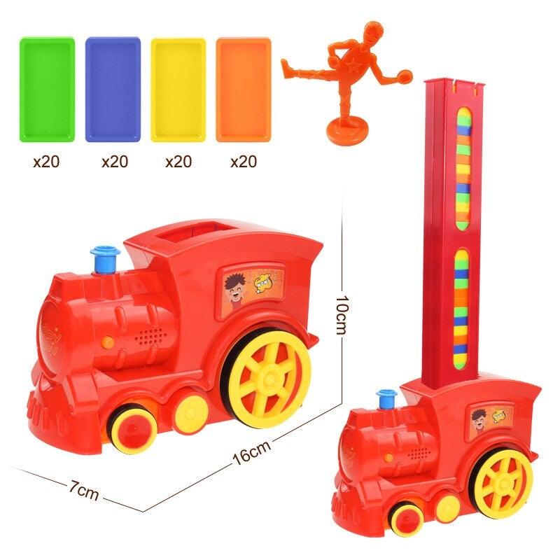 Juego de tren de dominó