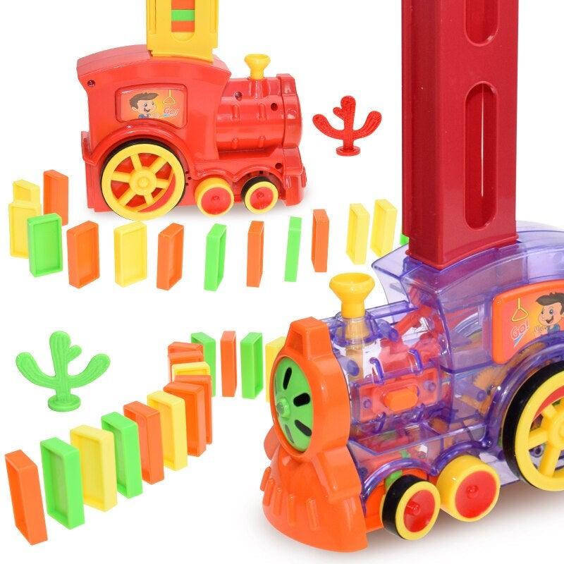 Juego de tren de dominó