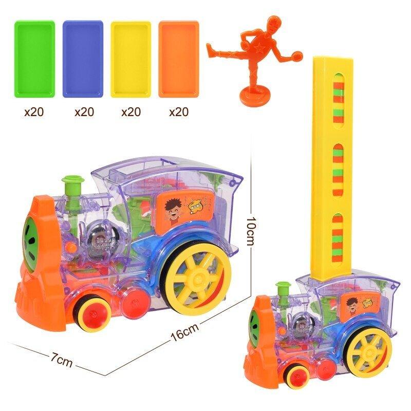 Juego de tren de dominó
