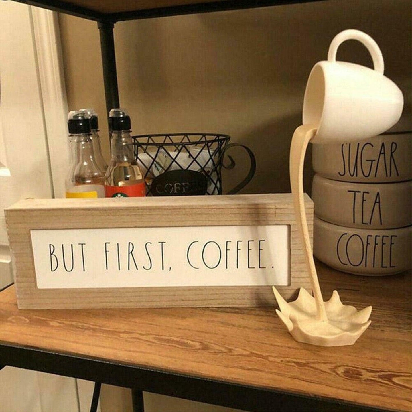 Escultura de café flotante