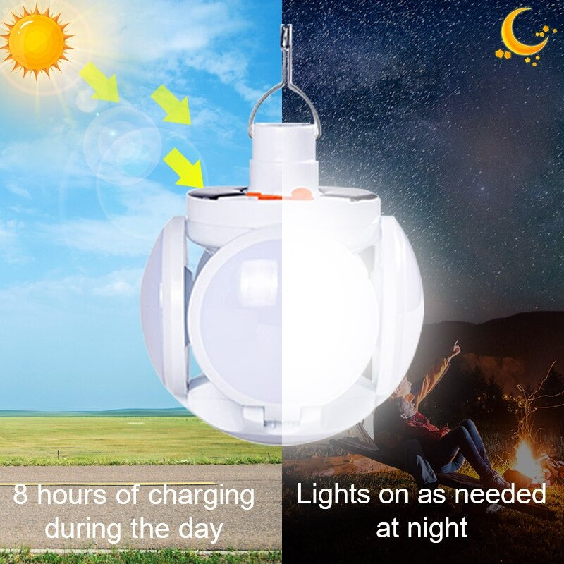 Luz solar plegable