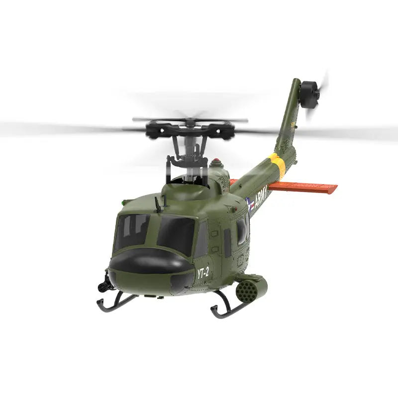 YXZNRC F07 UH1D Huey RC Helicopter 6-Axis Gyroscope and Optical Flow Localization 1:34 RC Helicopter