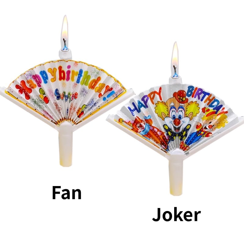 🎂🎂 Reusable Novelty Fan Birthday Candle