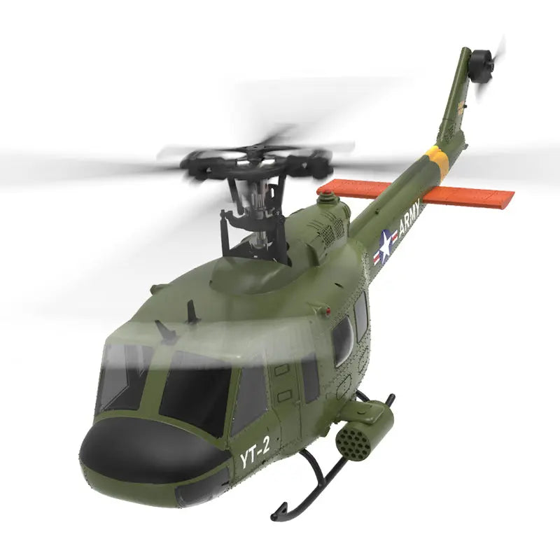 YXZNRC F07 UH1D Huey RC Helicopter 6-Axis Gyroscope and Optical Flow Localization 1:34 RC Helicopter