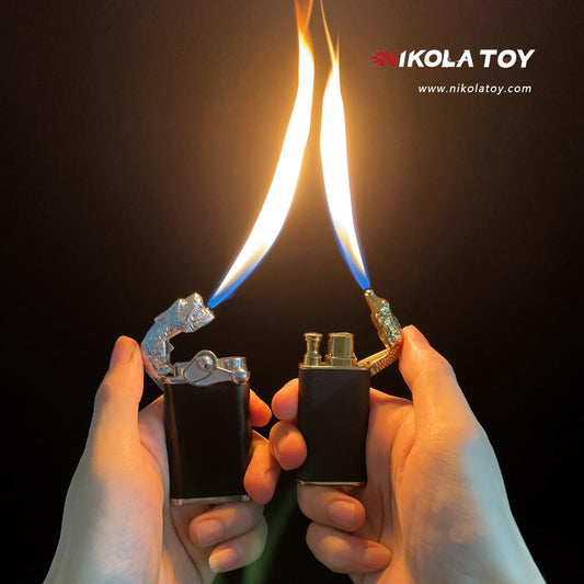 Double flame lighter