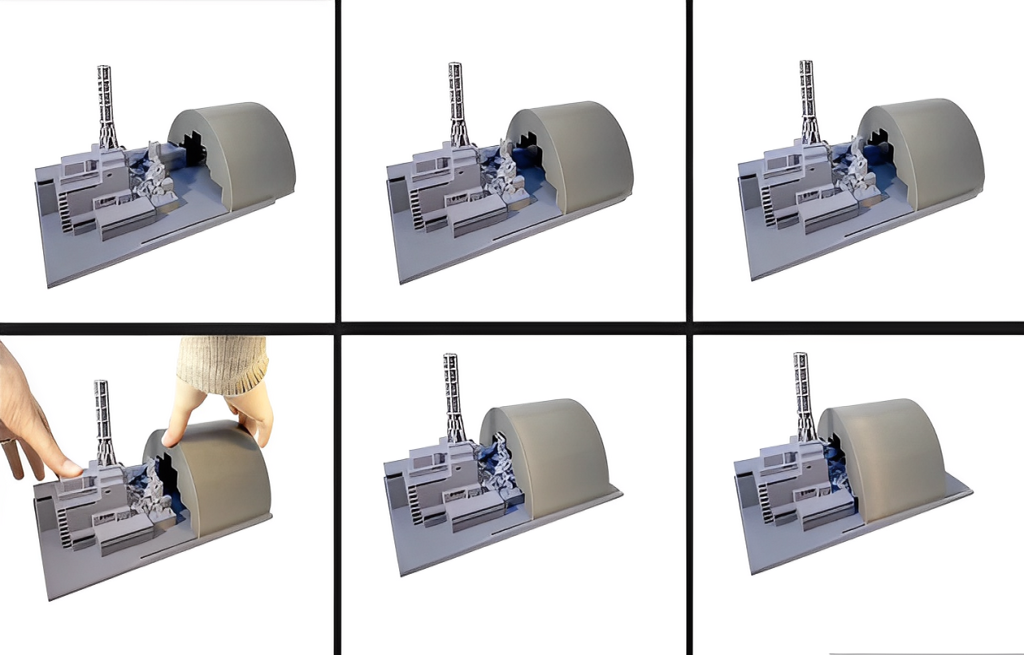 Chernobyl Nuclear Plant Model - with movable Dome