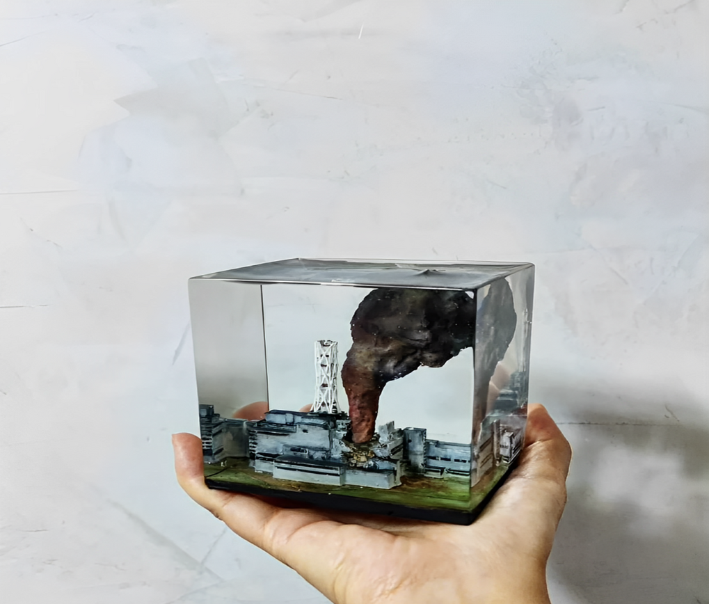 Chernobyl resin diorama - Handmade