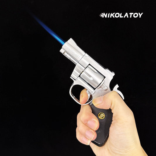 New revolver lighter with 3 gun barrels