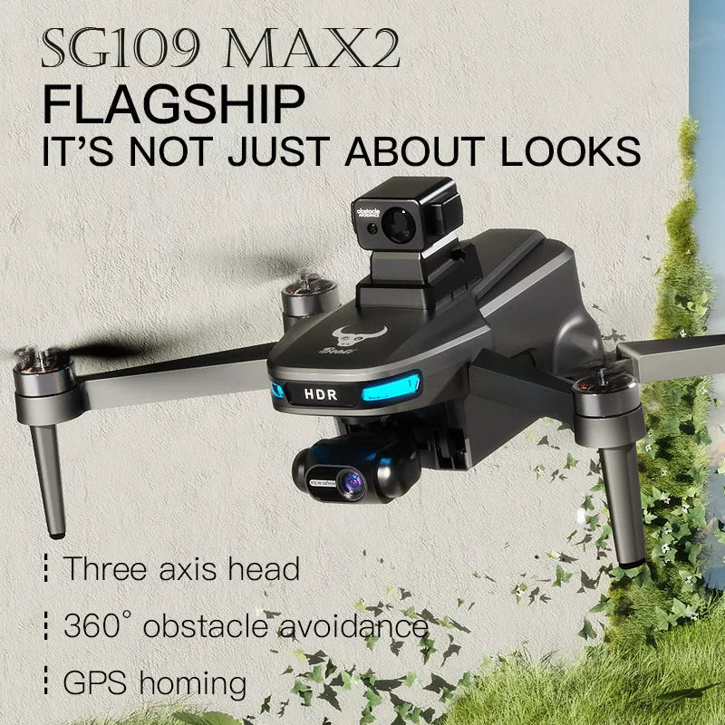 ZLL SG109 MAX2 4K Drone 245g HD Camera GPS 5G WiFi 3-Axis Gimbal 360° Obstacle Avoidance Brushless Foldable Quadcopter