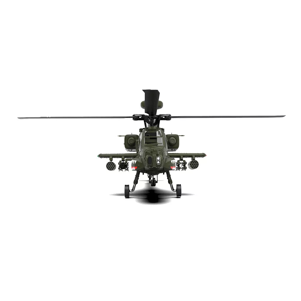 YUXIANG Apache Helicopter AH-64D F11 FUTABA S-FHSS Protocol 2.4G 6-Channel Brushless 3D Stunt 1:32 Scale Flybarless Simulation Helicopter