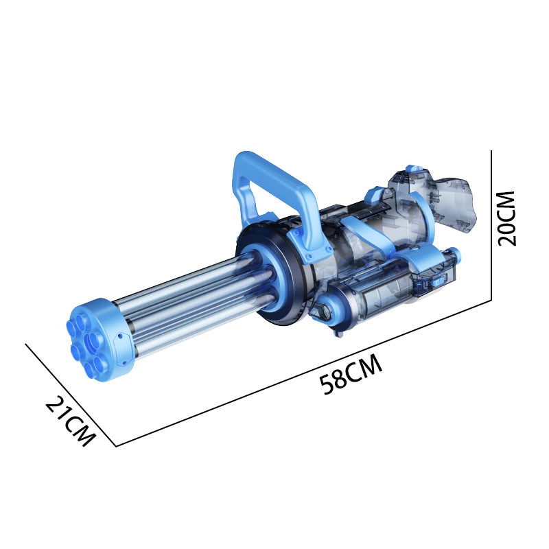 Pistola de agua Gatling giratoria Ice Blast: juguete potente de alta presión, disparo continuo y eléctrico para mayores de 14 años.