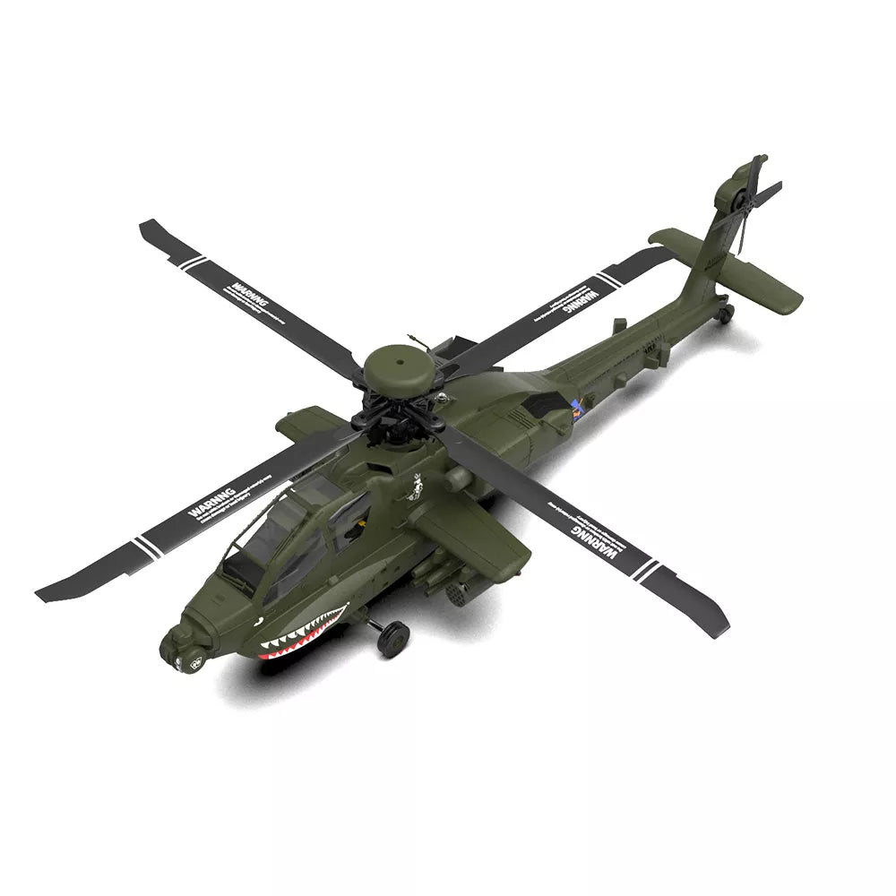 YUXIANG Apache Helicopter AH-64D F11 FUTABA S-FHSS Protocol 2.4G 6-Channel Brushless 3D Stunt 1:32 Scale Flybarless Simulation Helicopter