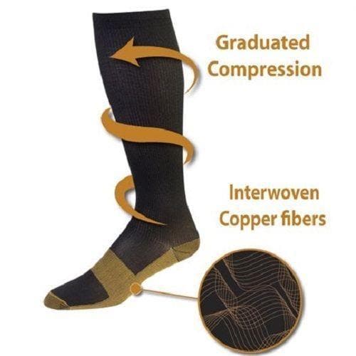 Calcetines de compresión antifatiga CopperMed