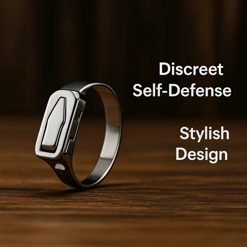 Stainless Steel Survival Self Defense Ring
