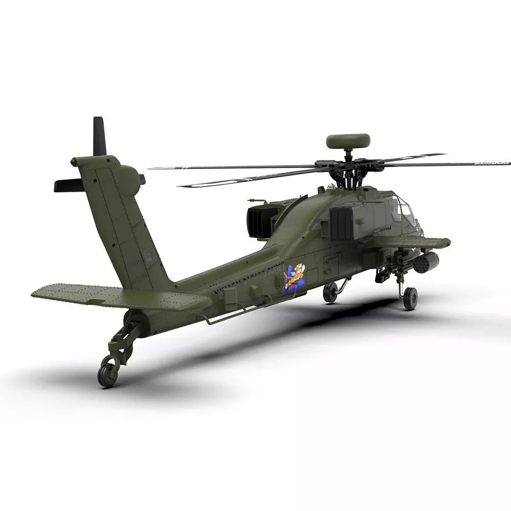 YUXIANG Apache Helicopter AH-64D F11 FUTABA S-FHSS Protocol 2.4G 6-Channel Brushless 3D Stunt 1:32 Scale Flybarless Simulation Helicopter