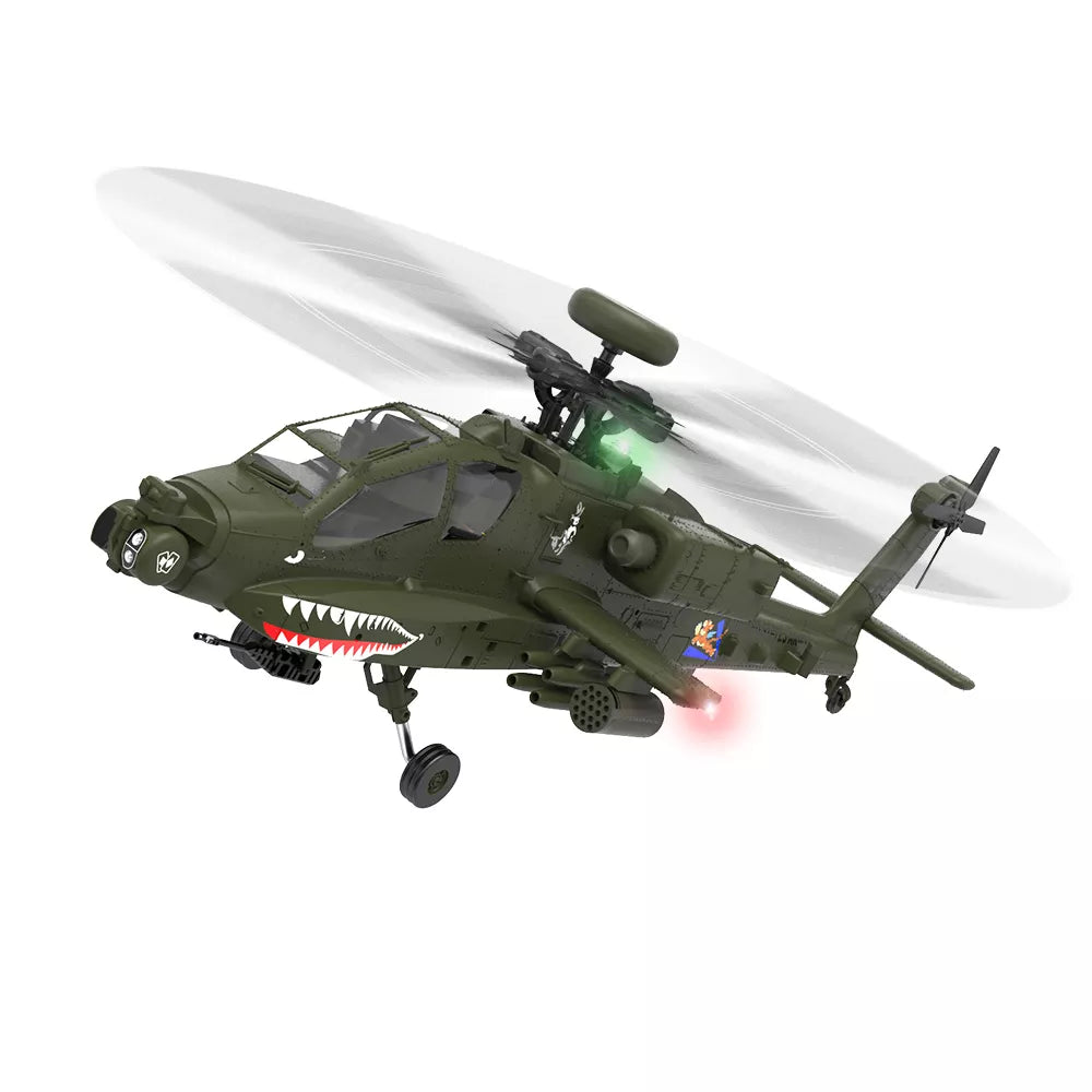 YUXIANG Apache Helicopter AH-64D F11 FUTABA S-FHSS Protocol 2.4G 6-Channel Brushless 3D Stunt 1:32 Scale Flybarless Simulation Helicopter