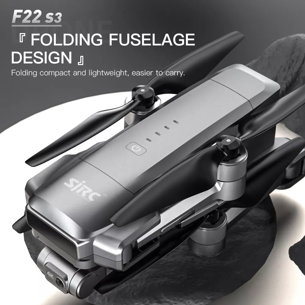 SJRC F22 S3 PRO 4K Drone 3-Axis Gimbal 6KM Repeater Digital FPV EIS HD Camera GPS 5G Quadcopter