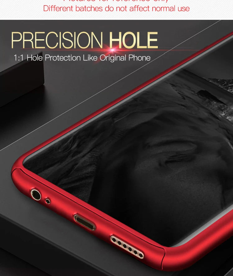 360 Full Cover Protection Case For Xiaomi Redmi Note 11 10 9 8 7 6 Pro Max 11S 10S 9S 9T 9A 9C 8A 7A 6A Hard PC Shockproof Cover