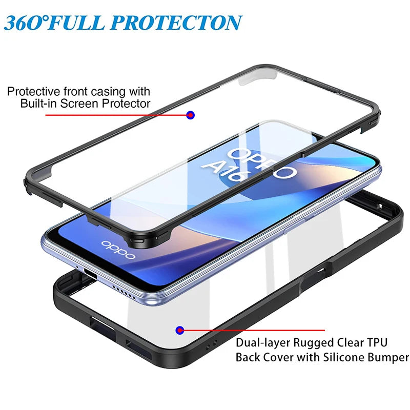 360 Full Cover Protection Case For OPPO