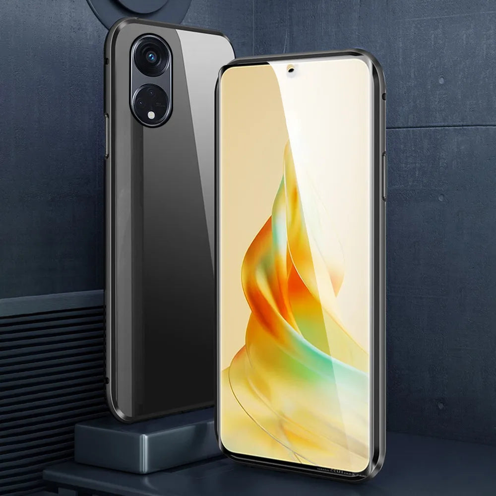 360° Magnetic Front Back Flip Case For Oppo Reno