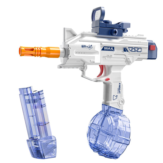 Pistola de agua eléctrica UZI, juguete para niños, pistola de agua a chorro, juego de agua de verano para mayores de 8 años