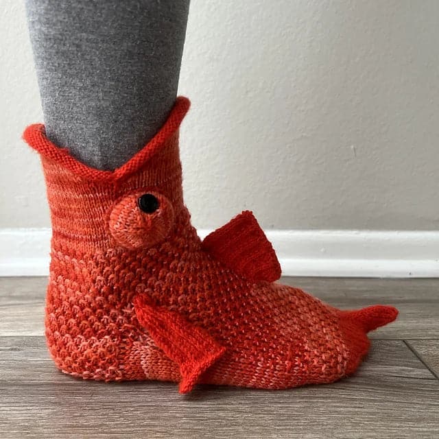 Knit Crocodile Socks