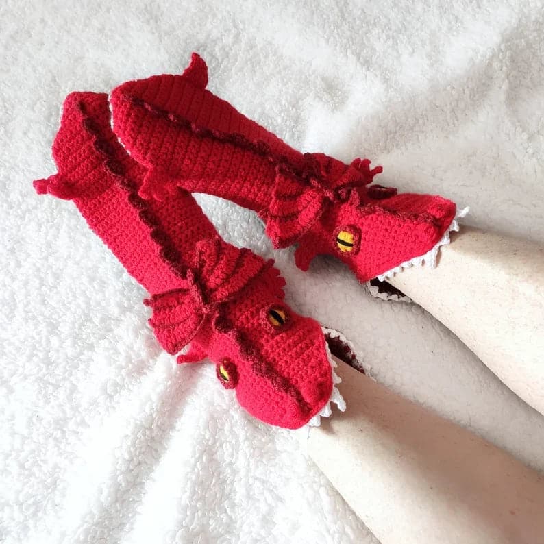 Knit Crocodile Socks