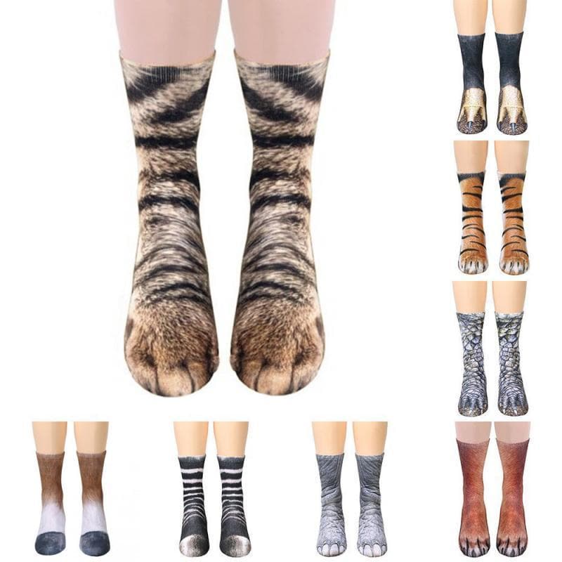 Calcetines con patas de animales 