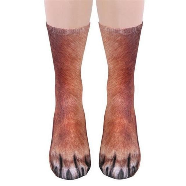 Calcetines con patas de animales 