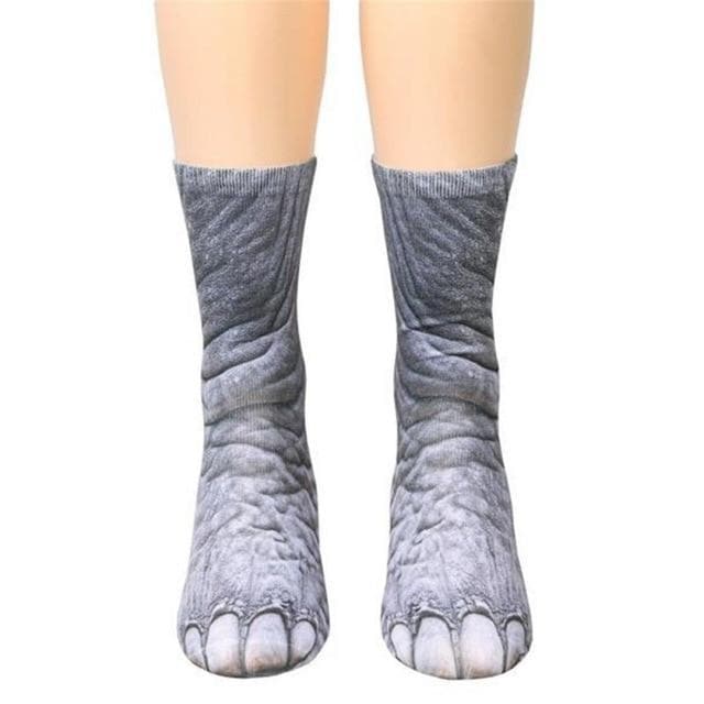 Calcetines con patas de animales 