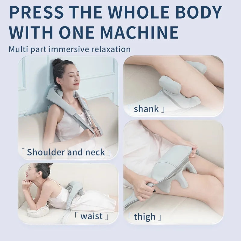 Neck and Back Massager with Soothing Heat