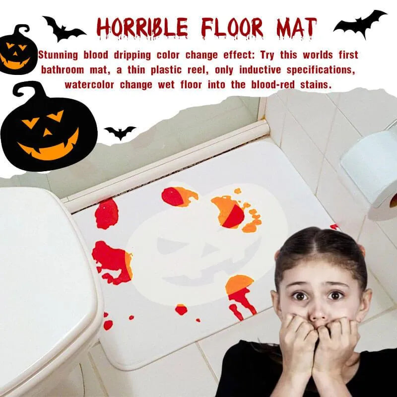 Oferta relámpago de Halloween: Alfombra de baño con sangre