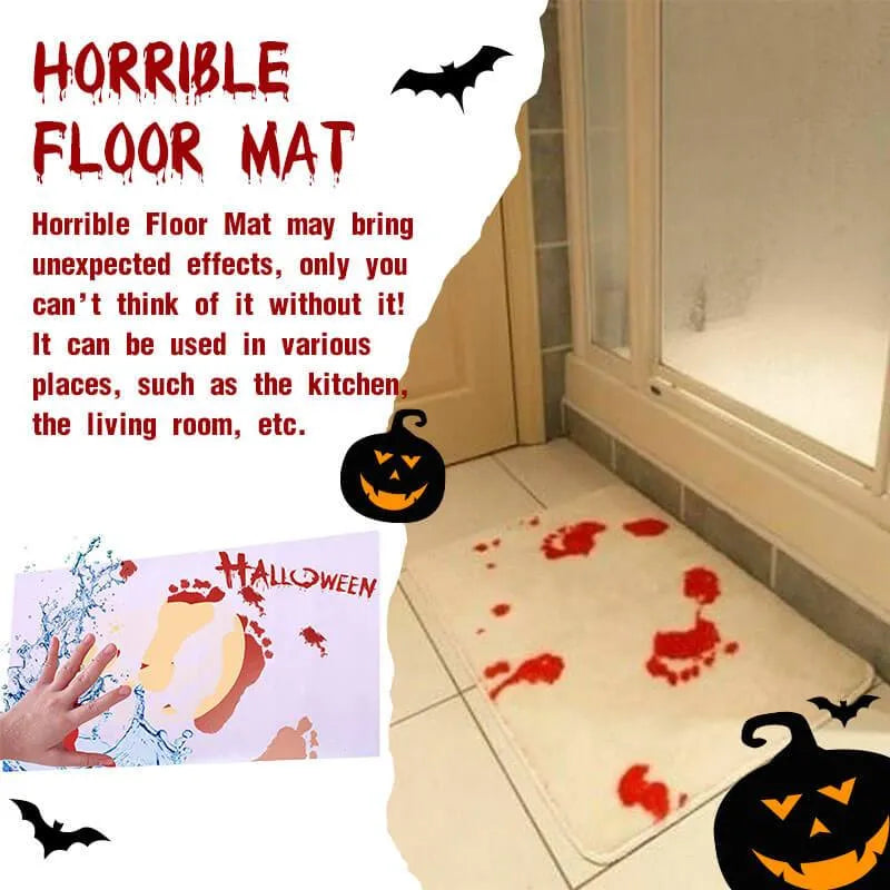 Oferta relámpago de Halloween: Alfombra de baño con sangre