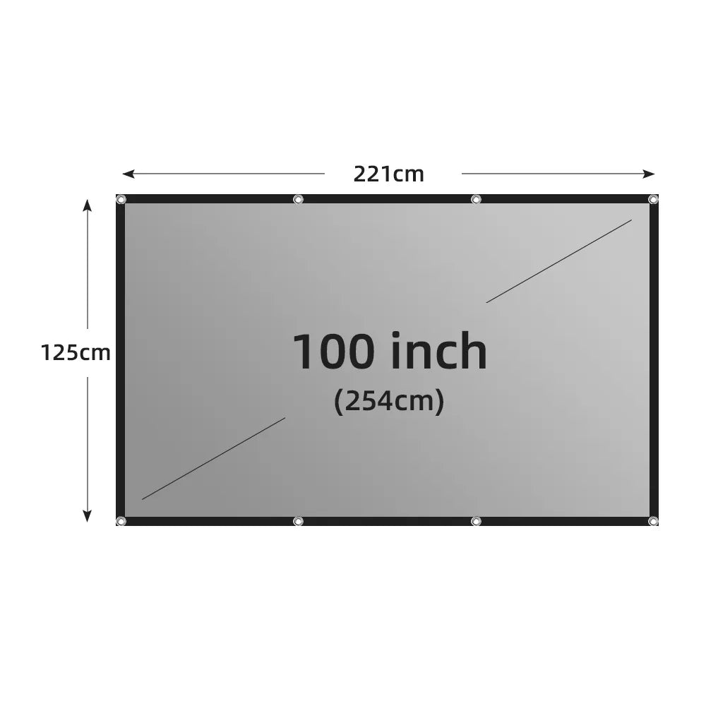 Pantalla reflectante para proyector