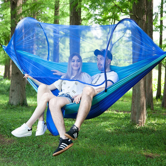 Camping Hammock with Mosquito Net - HOW DO I BUY THIS Black